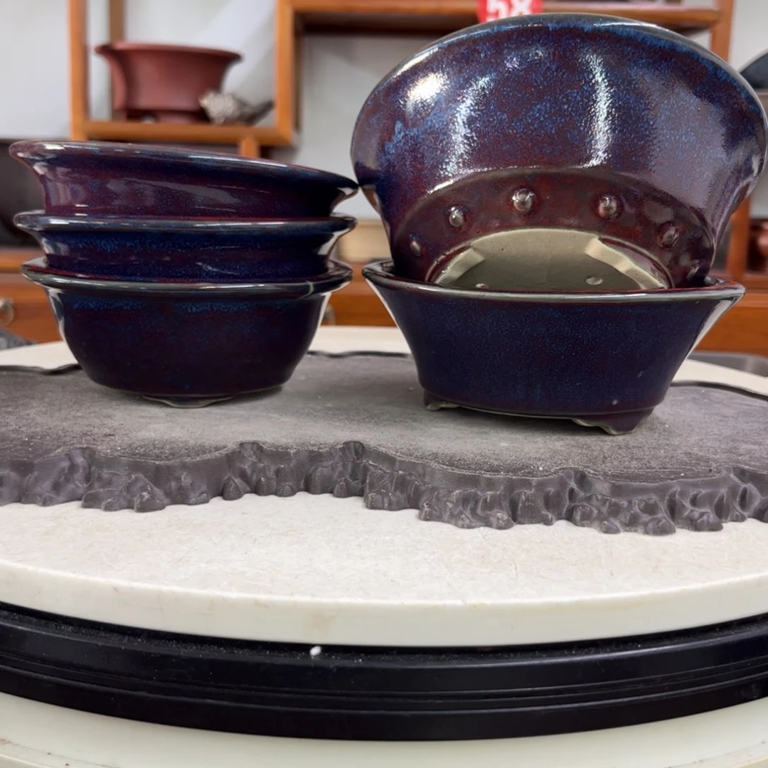 紫砂花盆瑕疵走形火烈5-13-35-14.5。6-15