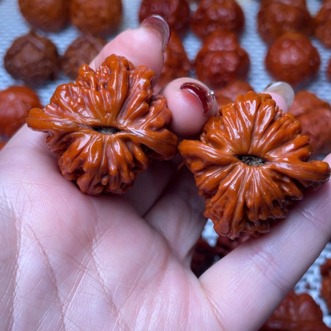 桃核吊坠文玩核桃 手把件 四座楼 39