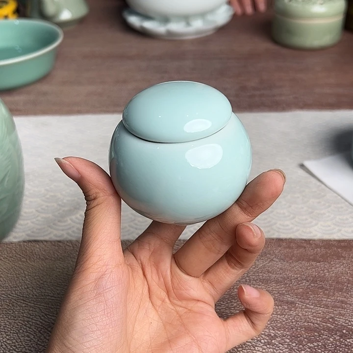 龙泉云间青瓷小米茶器