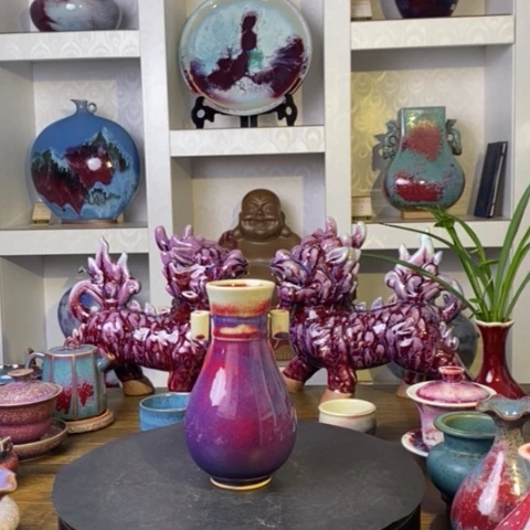 瓷片禹州神后钧瓷原产地~