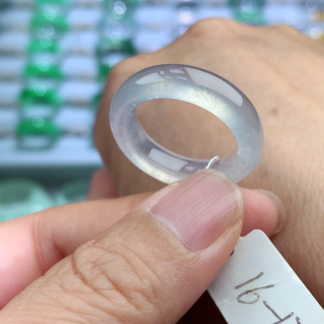 未镶嵌戒指翡翠16-17号