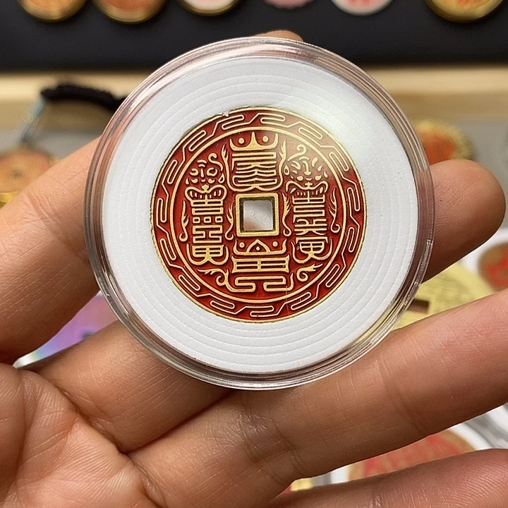 一***秋铜现代仿制工艺文创铜币