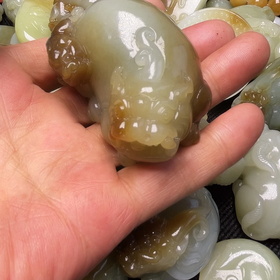 和田玉吊坠(不含链)未镶嵌꧁****