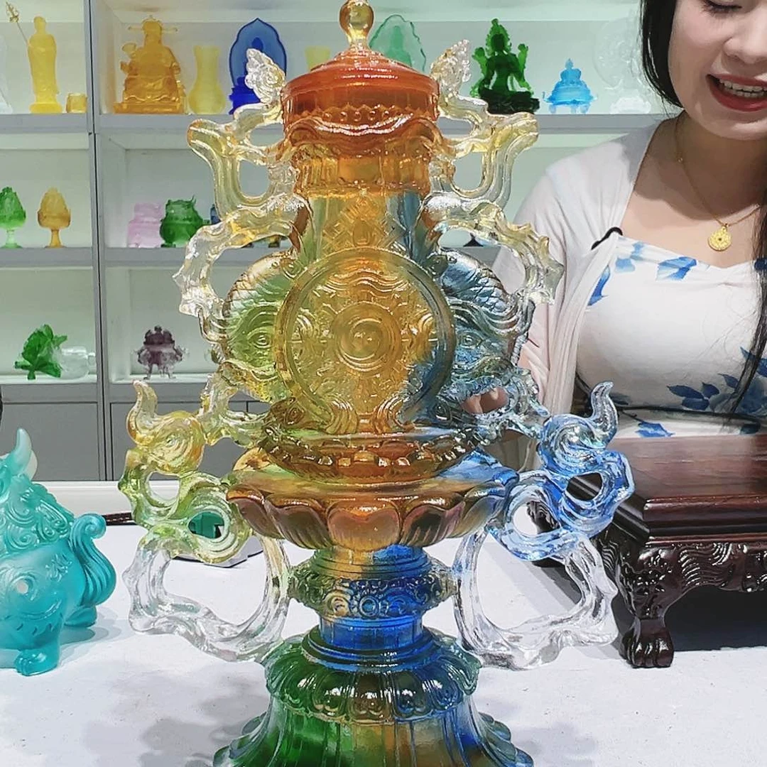 【闪购商品】手工艺品琉璃八吉祥合集
