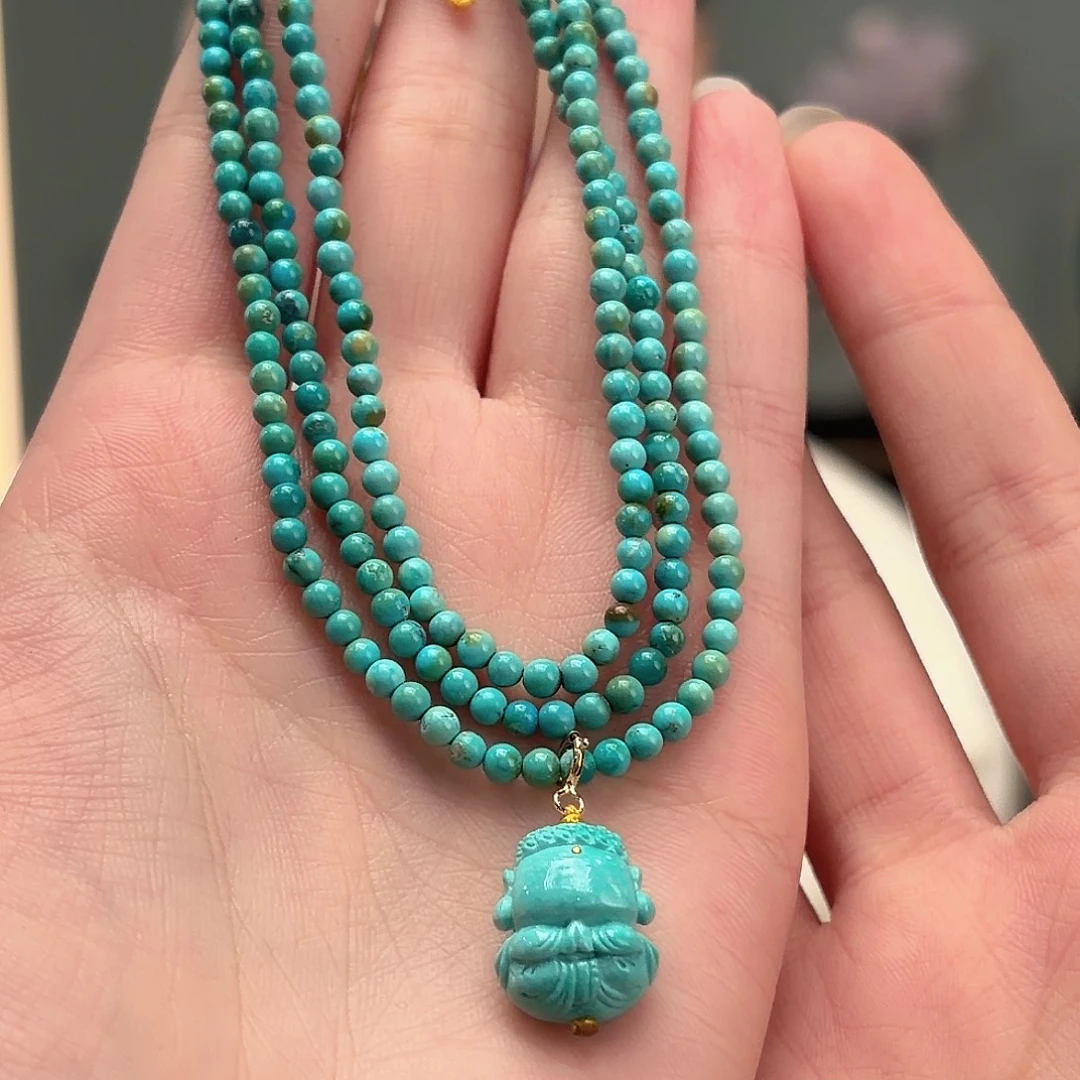 绿松石未镶嵌颈饰