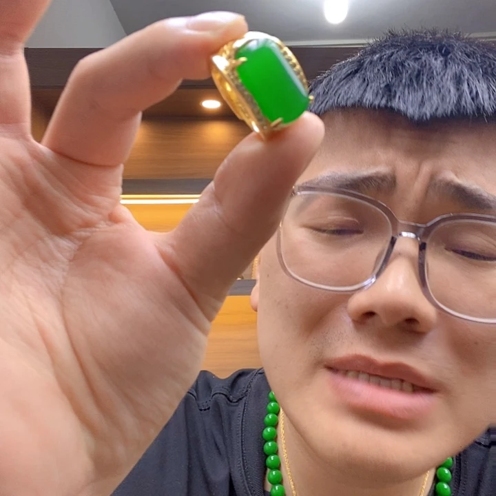 未镶嵌戒指翡翠高端时尚豪镶马鞍戒