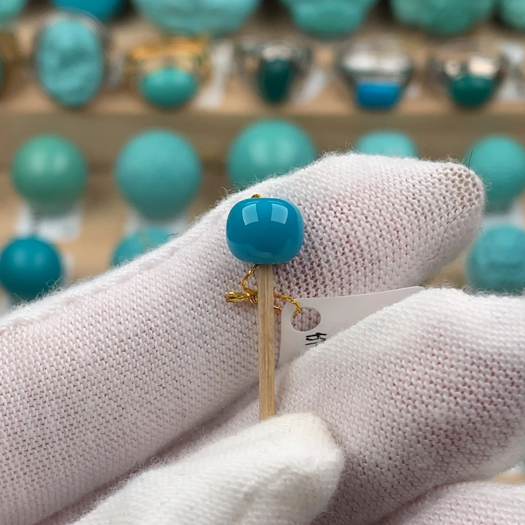 绿松石配饰未镶嵌卡7.5*6.5