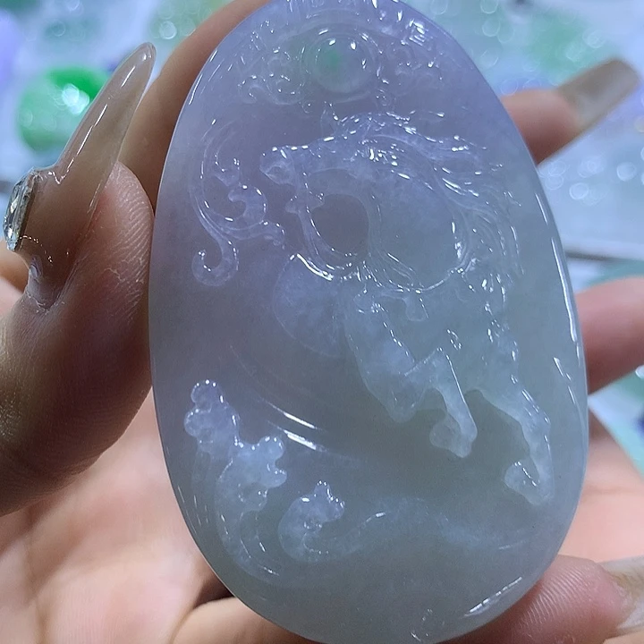 翡翠未镶嵌颈饰天然翡翠A货吊坠