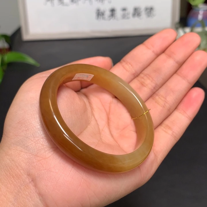 和田玉手镯未镶嵌53