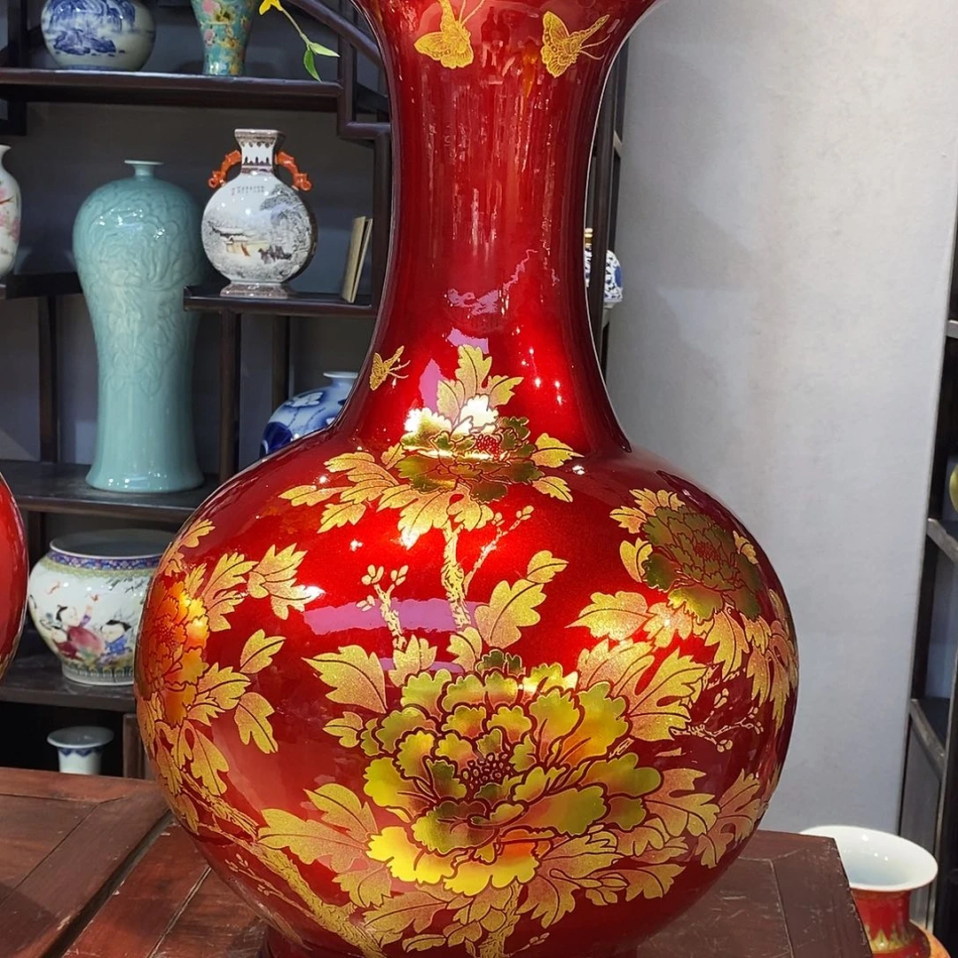 春***然摆件陶景德镇陶瓷55厘米