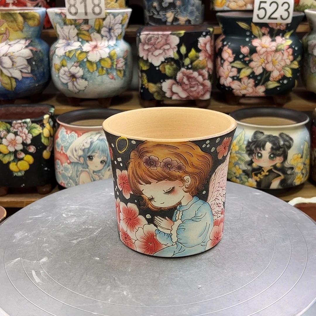 景德镇炫彩手绘口10.5