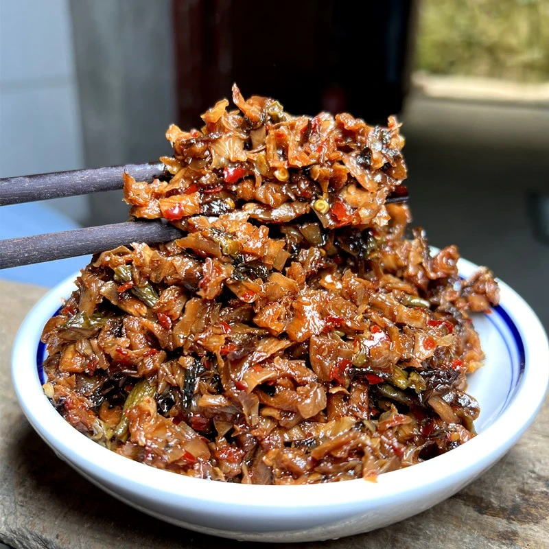农家特产美食下饭菜湖南开胃菜拌饭香辣农家外婆菜280克