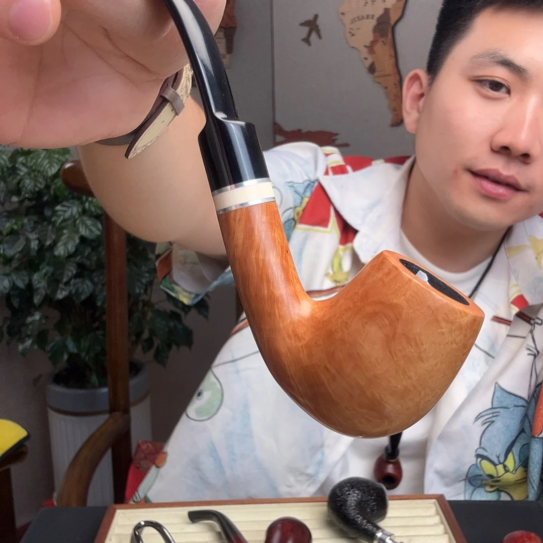 石楠木夜**猫意大利进口石楠木烟斗