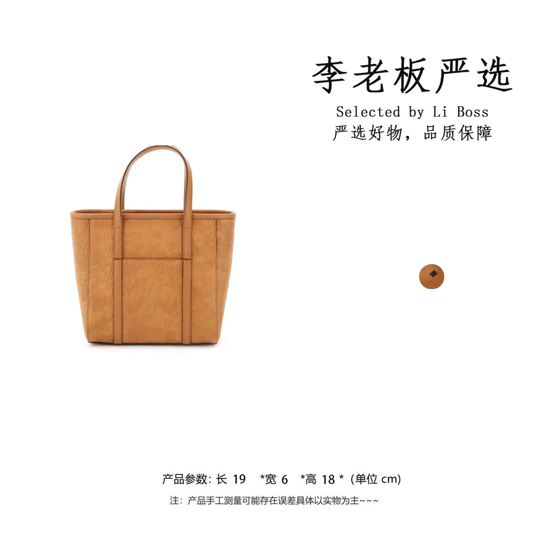 手工真皮女包  手提斜跨菜篮子 手提棕色必备款