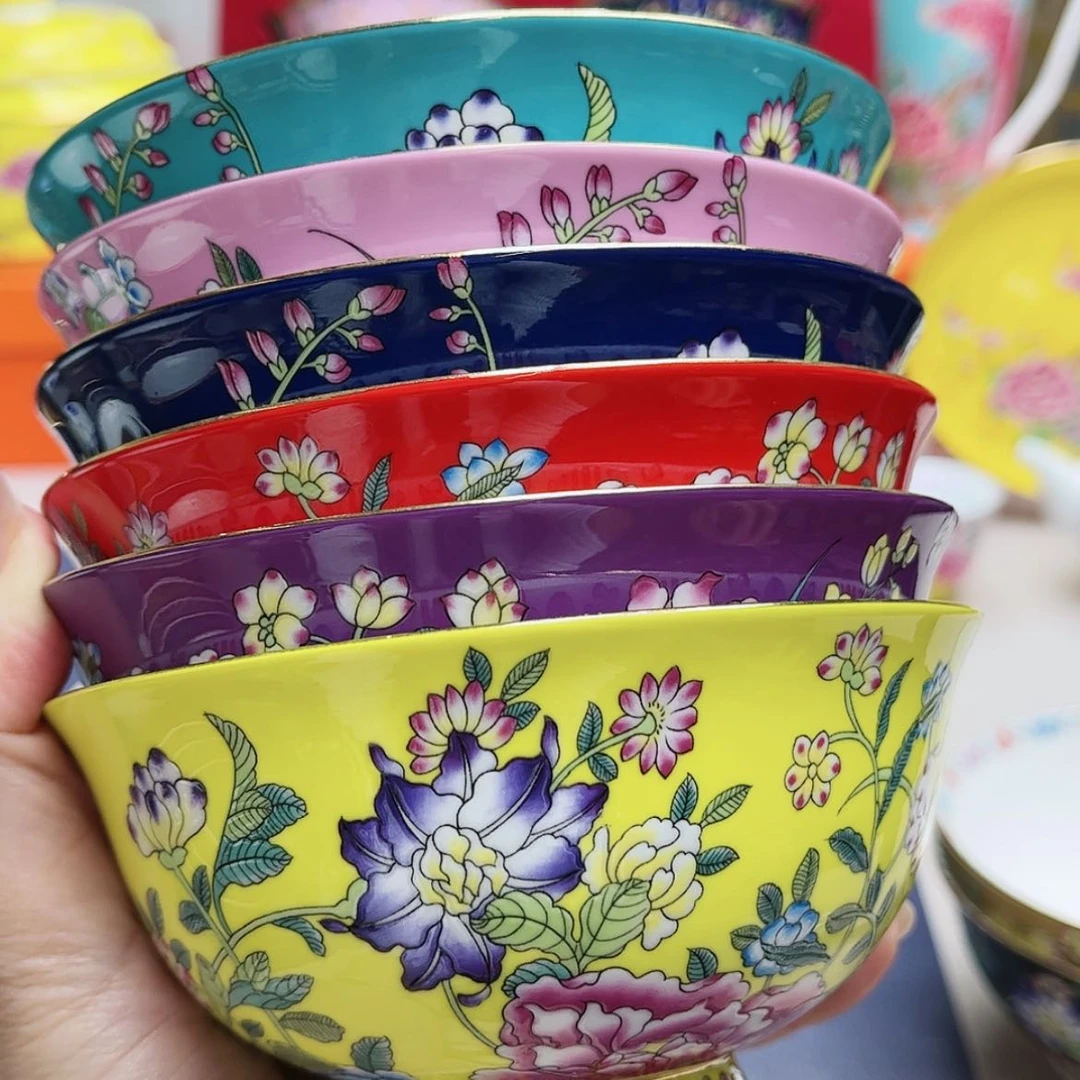 【闪购商品】珐琅4.5寸6个…………