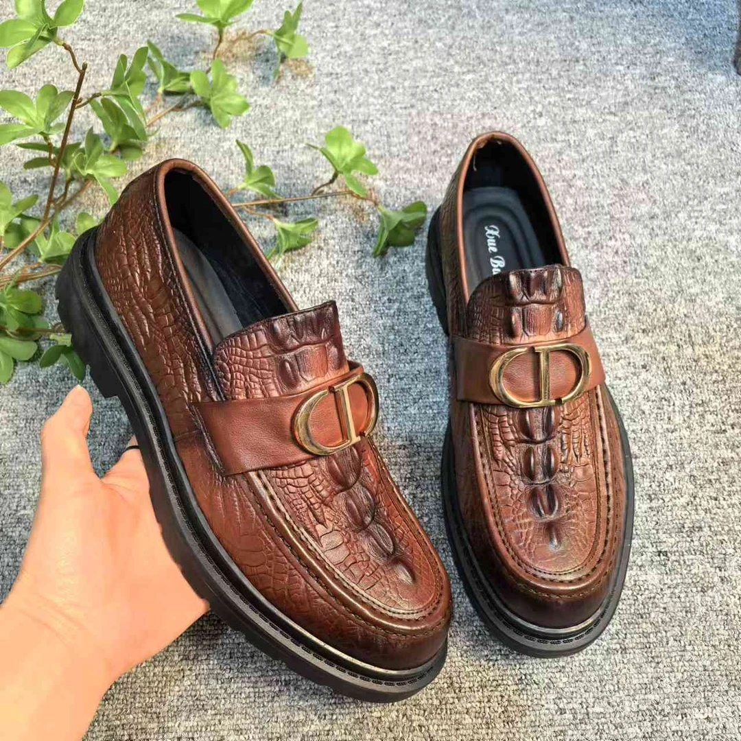 2024休闲时尚百搭潮流男士真皮百搭皮鞋21356-15