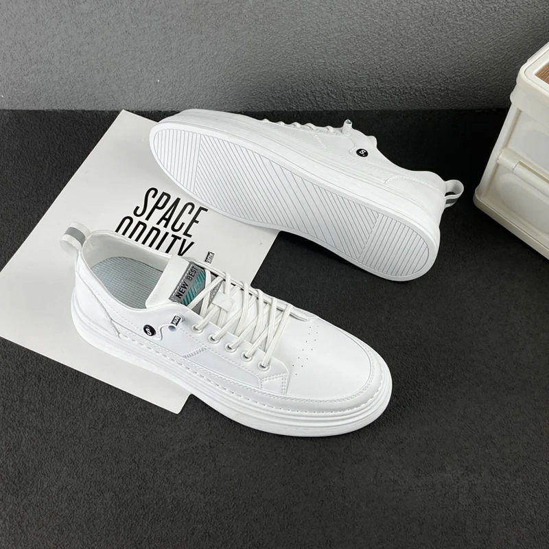 小白鞋男款2025新款夏季休闲板鞋男士干净感痞帅男鞋爆款潮流鞋子