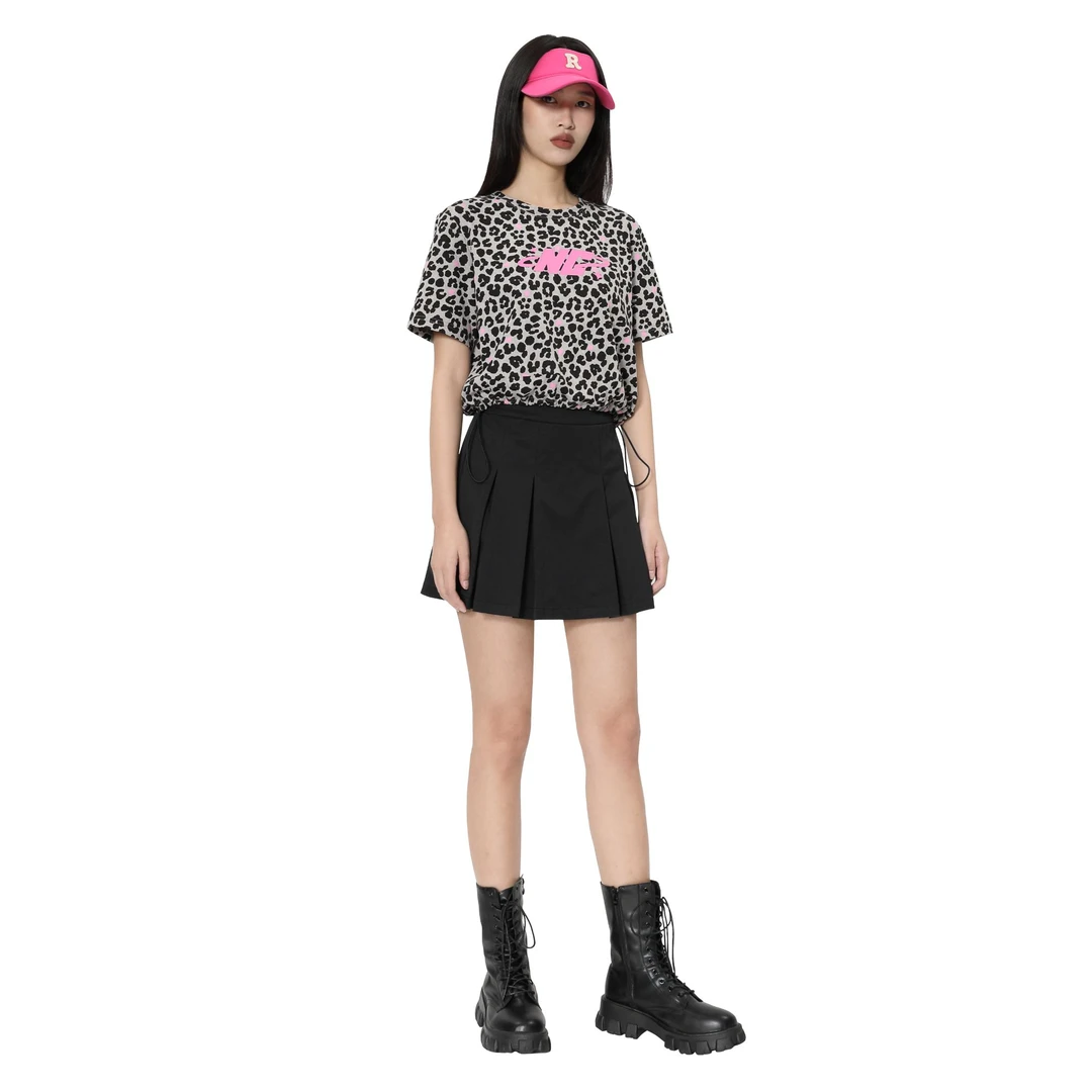 DNCY高腰显瘦百褶裙女学院风短裙A字半身裙DA42120256