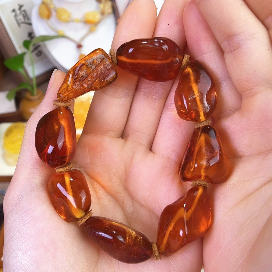 琥珀珠宝奇石未镶嵌金**贝我