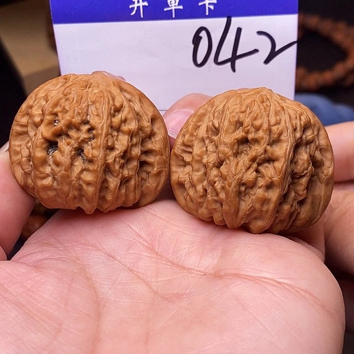 桃核吊坠文玩核桃平谷凹底全品40N
