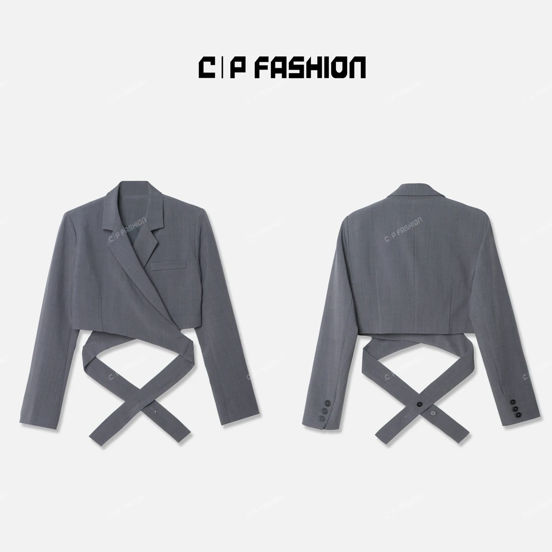AR专属 | CP轻奢极简纯色翻领西装J9J735WT243