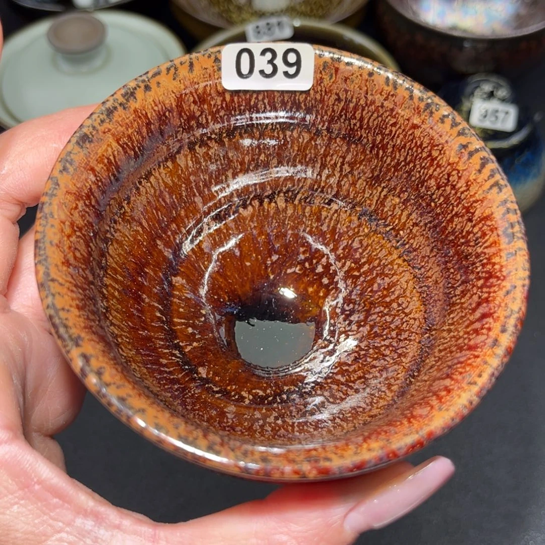 茶盏39 建盏单盏放大漏……