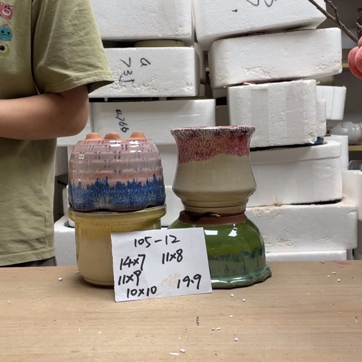 粗陶多肉花盆微瑕12