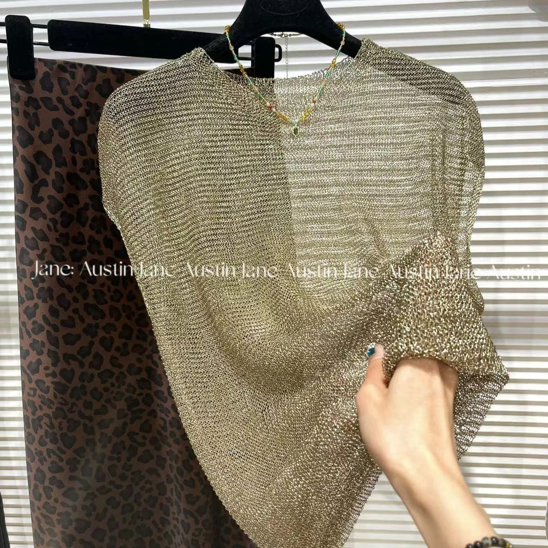 Jane Austin •金（慵懒时光）2025新款和纸纱休闲百搭显瘦短袖