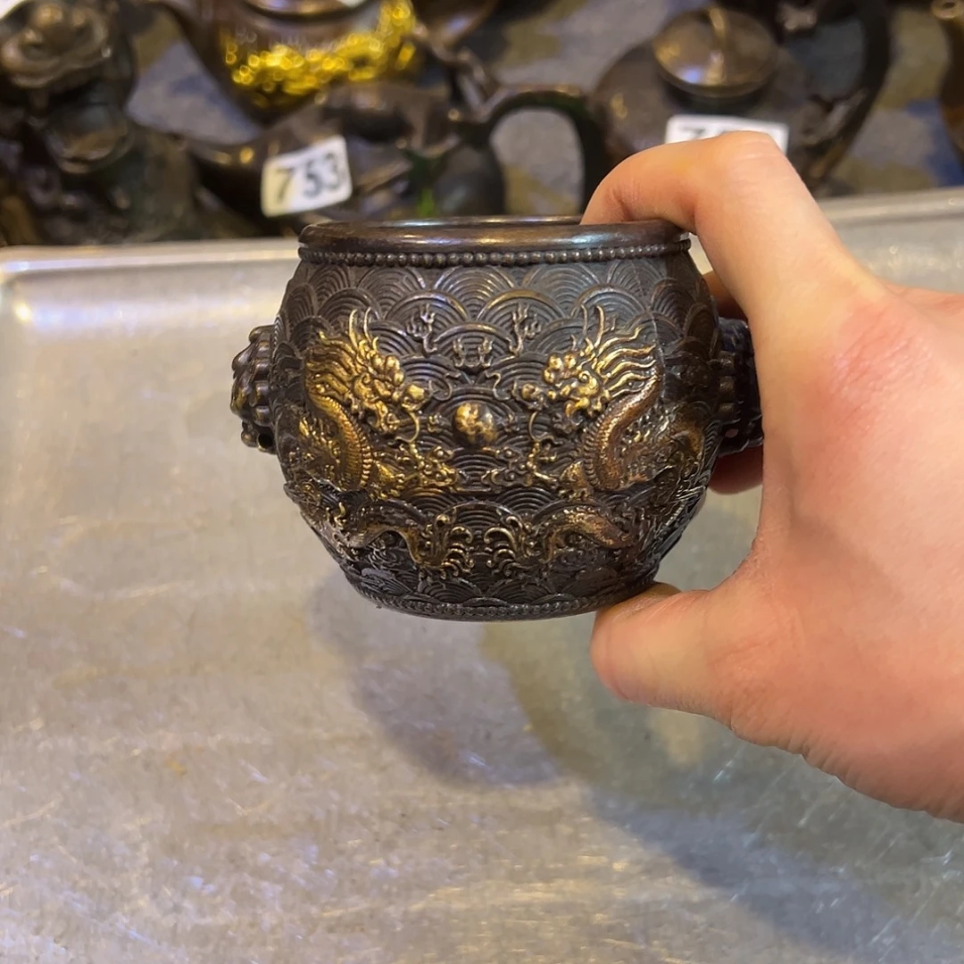 黄铜摆件，文房摆件