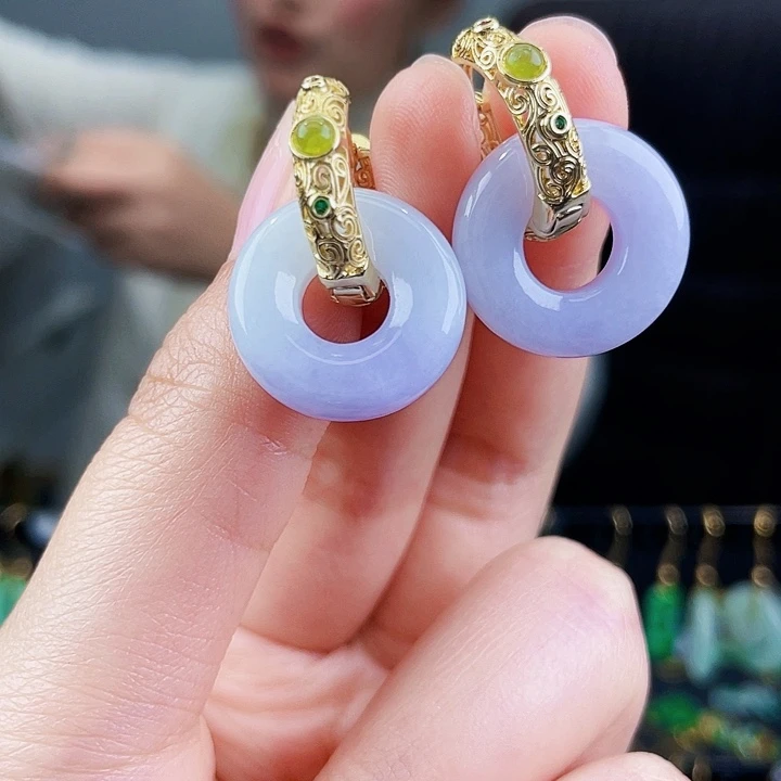 翡翠耳饰未镶嵌饰品