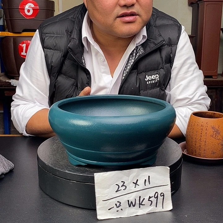 紫砂花盆货号一只WK599