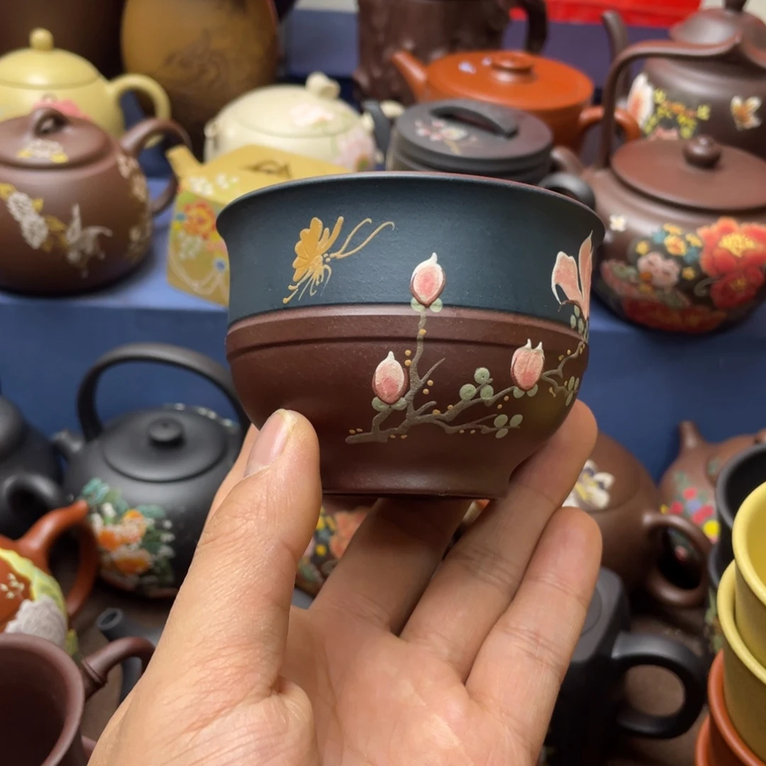 茶杯红泥紫砂主人杯170cc