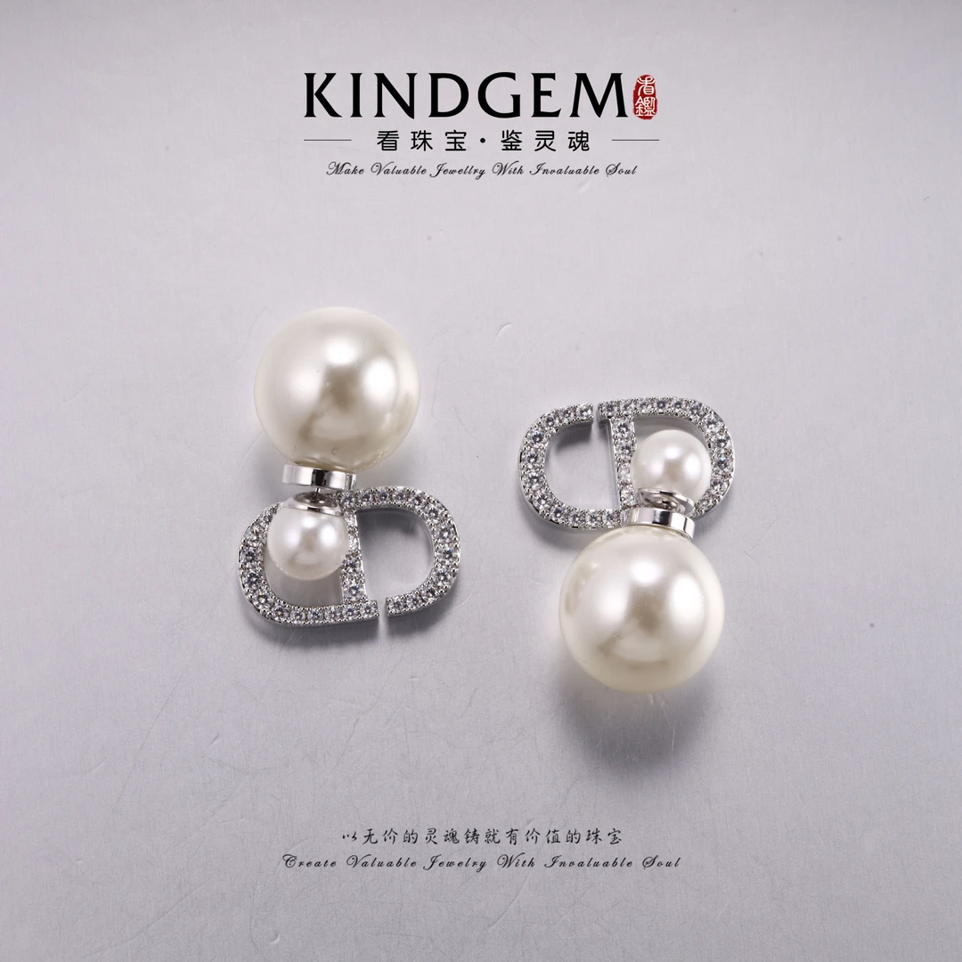 KindGem  经典小香风气质轻奢百搭时尚耳环 C-33367