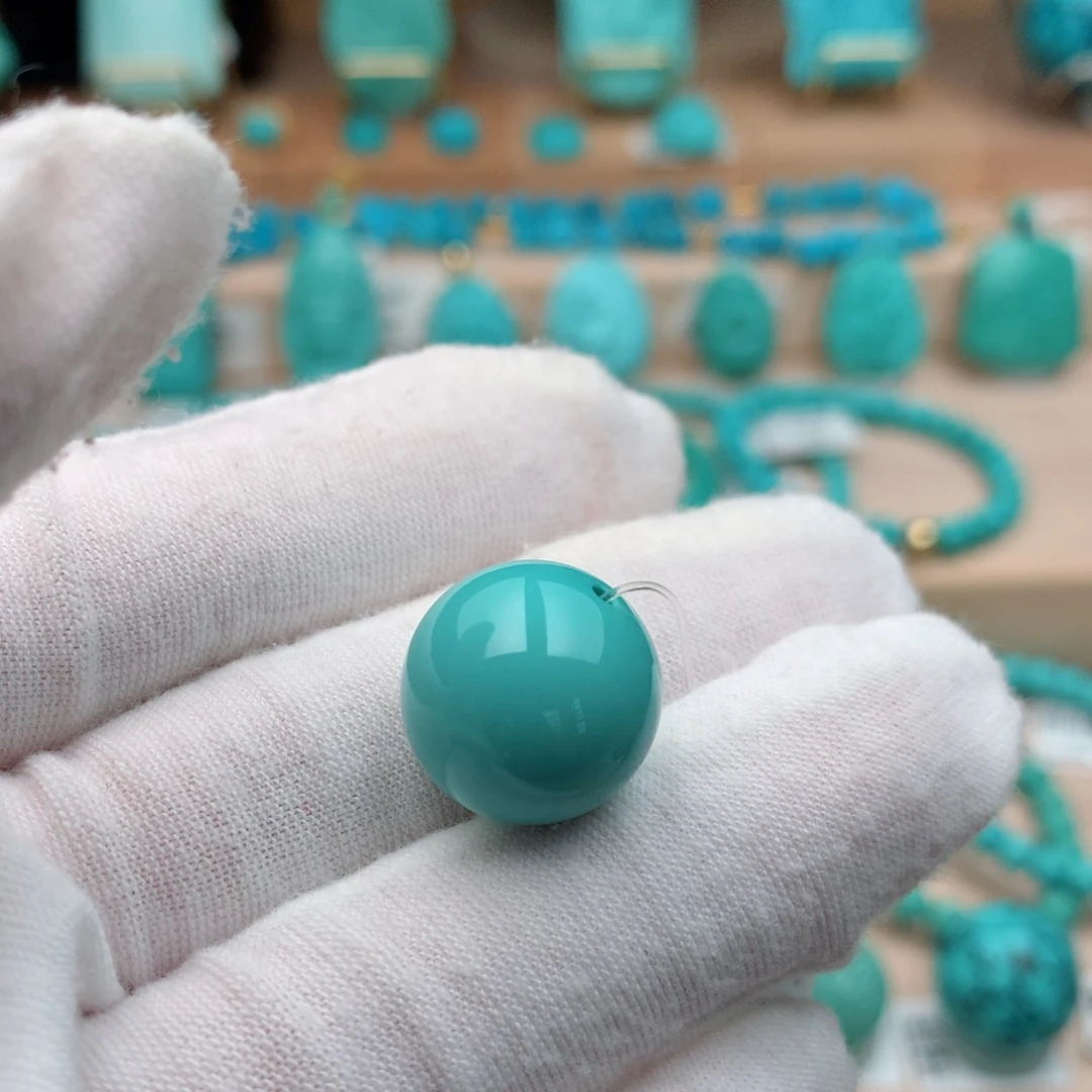 绿松石未镶嵌珠宝奇石15mm