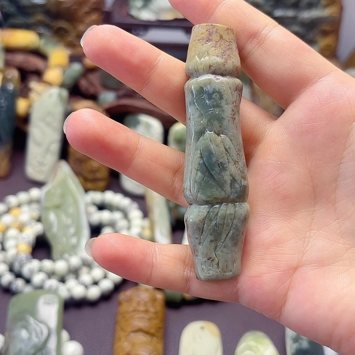 岫岩河磨玉（透闪石质玉）未镶嵌挂件