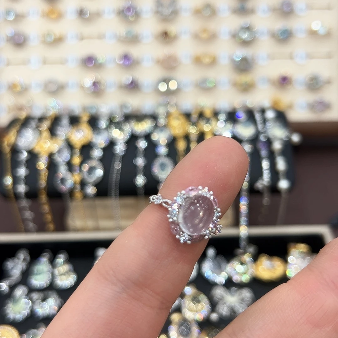 水晶戒指银S925镶嵌A****n