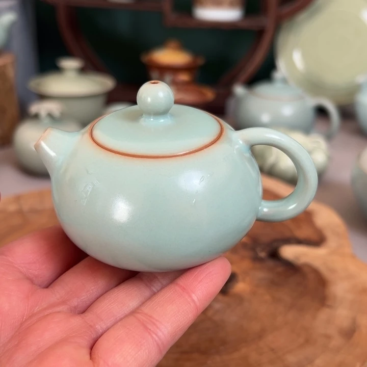 杯仿古釉手工壶微瑕