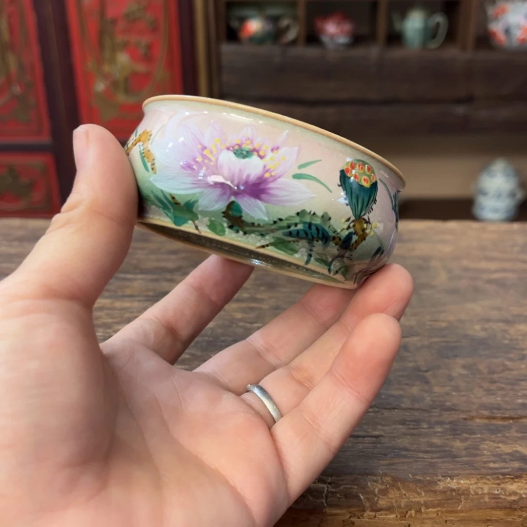 景德镇柴烧手工手绘陶瓷