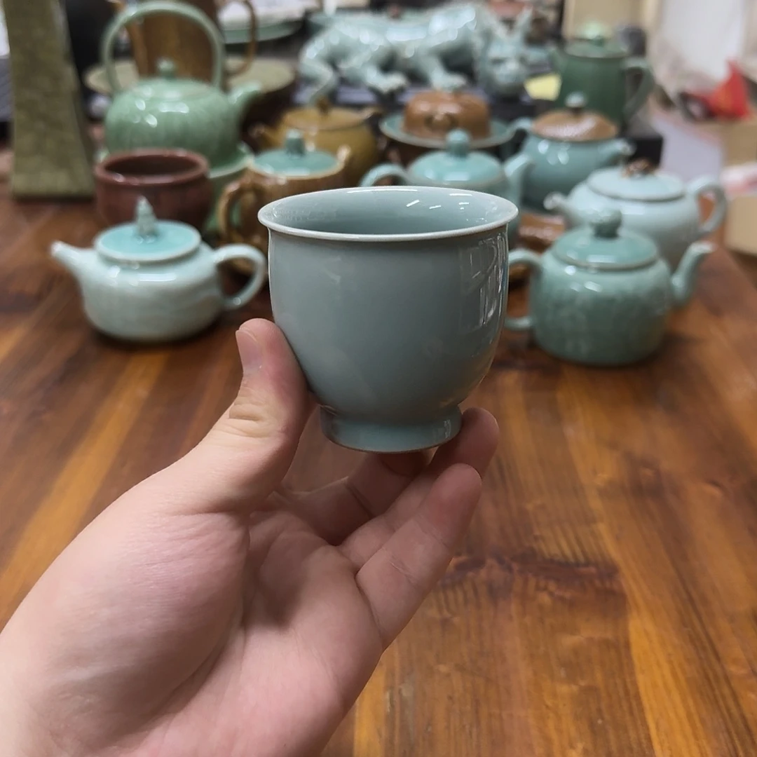 小仲龙泉青瓷微瑕2176