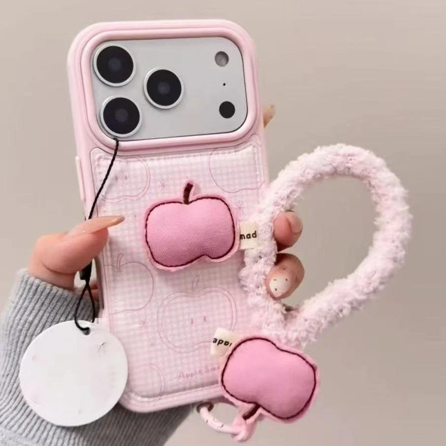 大孔皮纹立体苹果适用苹果17air手机壳iPhone234Plus女6/5promaxr