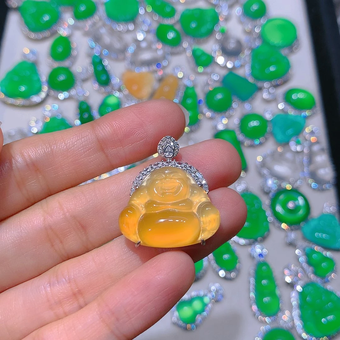 玛瑙/玉髓颈饰银S925镶嵌达*溜