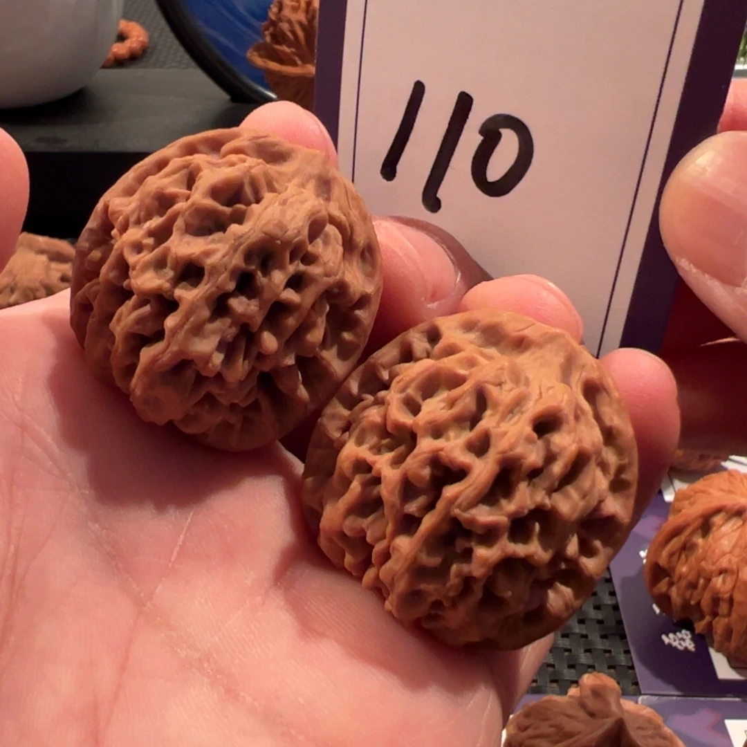 把件文玩核桃全品秦闷34尺寸110号