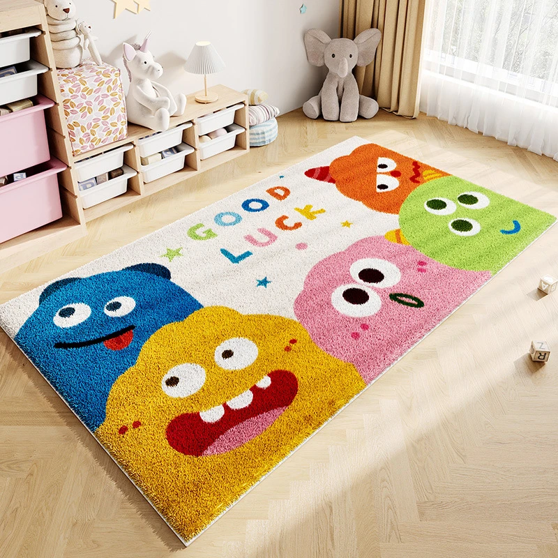 地毯客厅耐脏易打理家用书房卧室地毯可水洗吸水防滑仿羊绒地毯