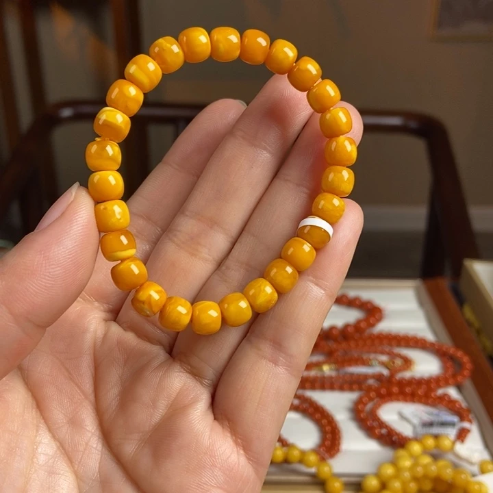 琥珀手链未镶嵌蜜蜡手串7