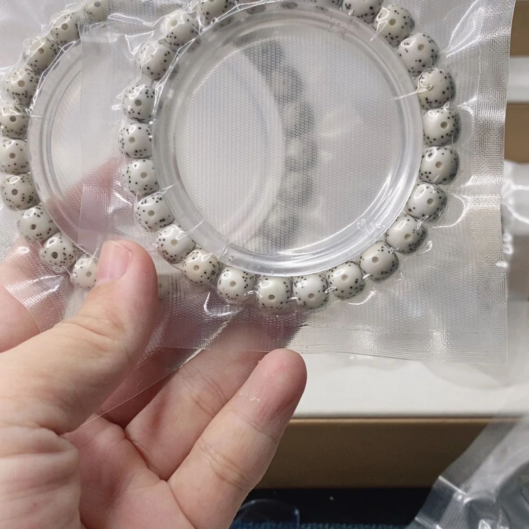 吊坠星月菩提原白月留白单圈98