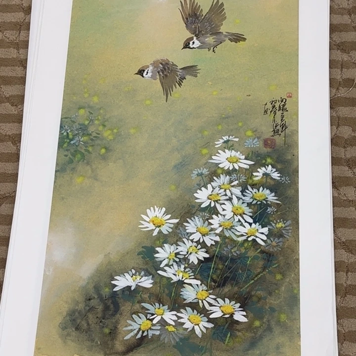 国画花鸟等多种鸟类和鸟类