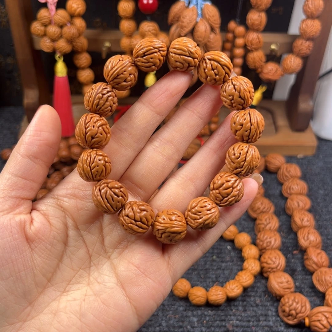 吊坠桃核桃枭手串L2