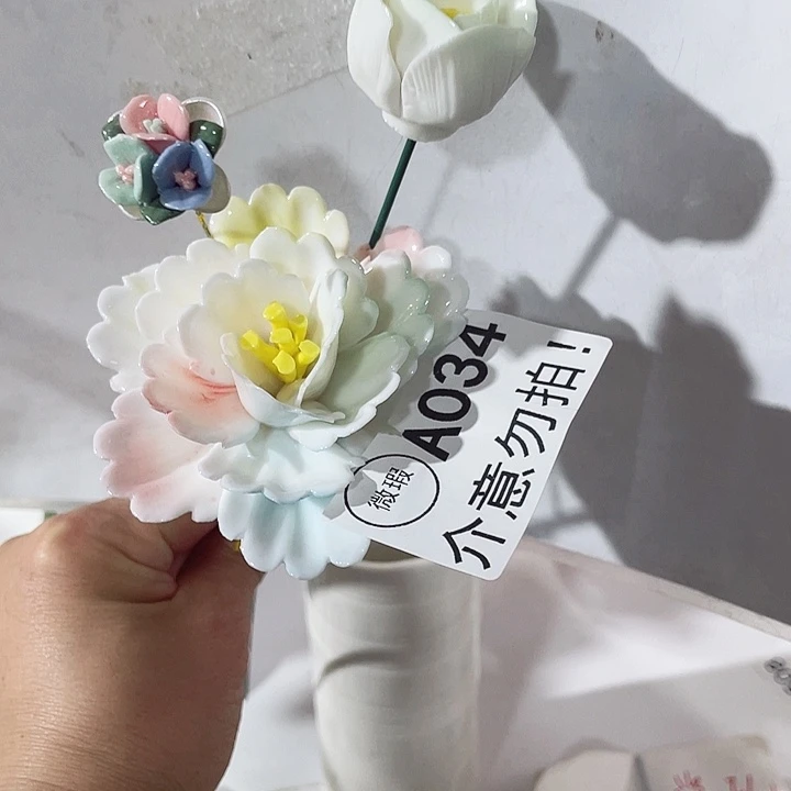 陶摆件瑕疵断片列开介意勿拍，拍退退拉黑