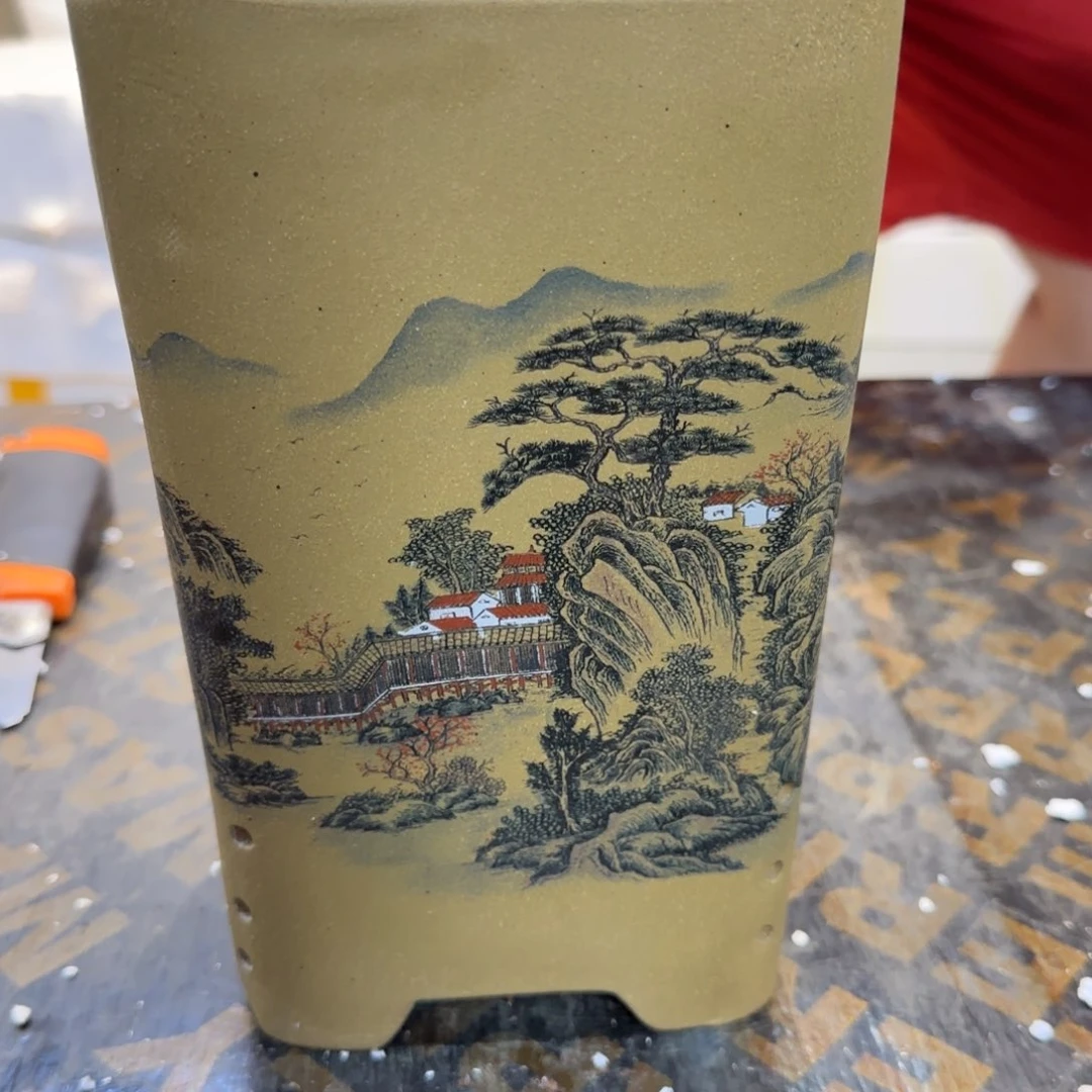 紫砂花盆口径14.21口径