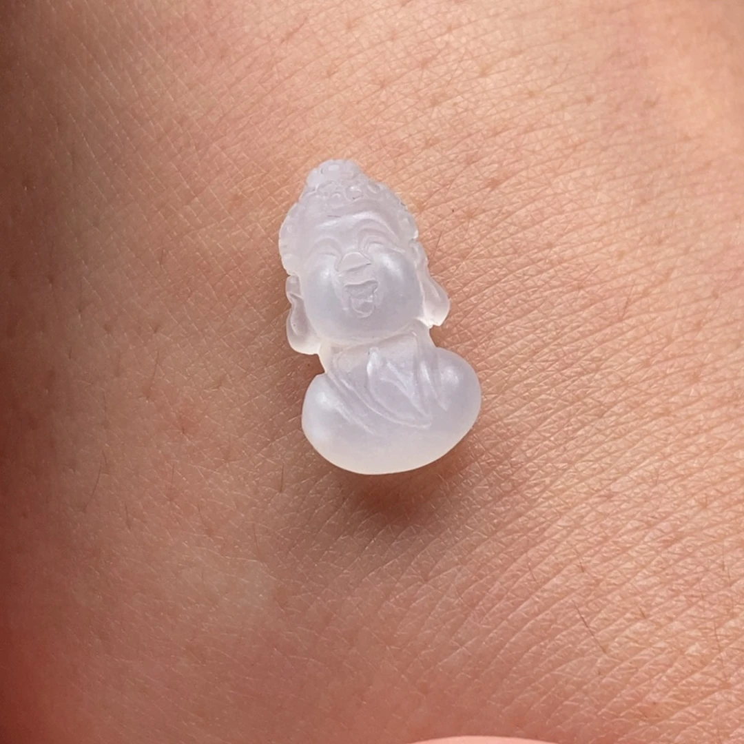 定制翡翠未镶嵌宝宝佛
